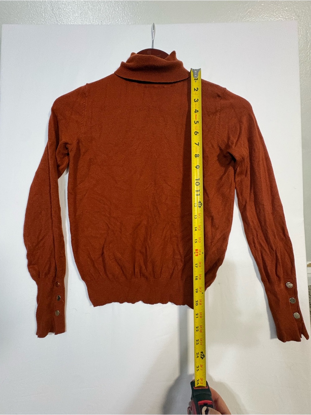 Sz Med Love Tree Warm Rust Sweater